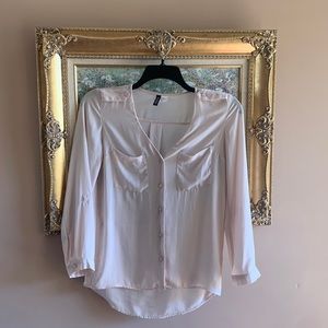 H&M Cream, blush button down blouse